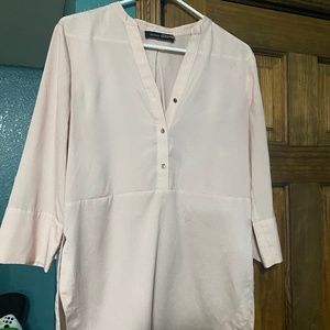 Blush or Rose Pink 3/4 sleeve top